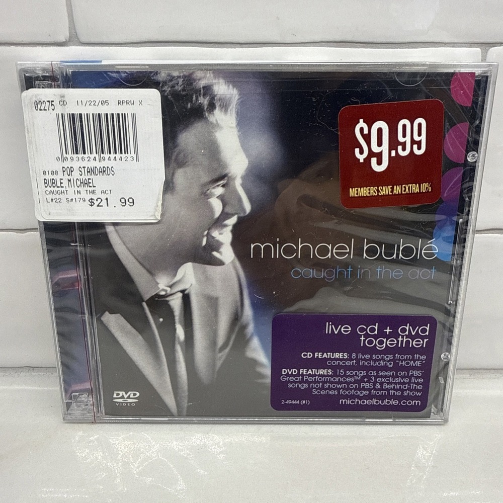 Michael Buble - Caught in the Act (2-Disc Set CD & DVD, 2005) BRAND NEW SEALED